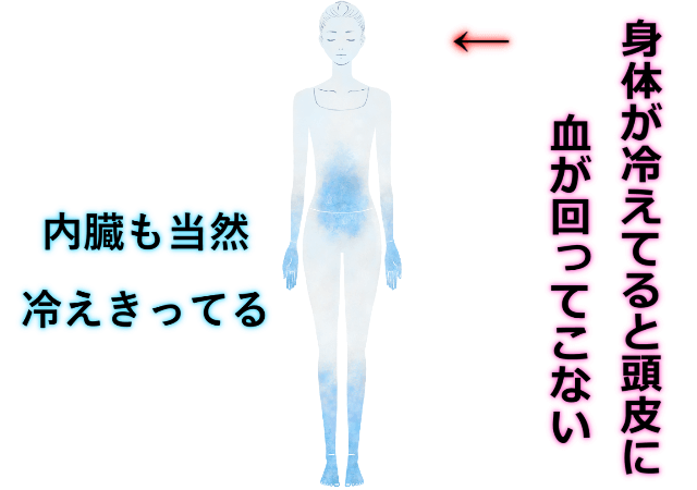 手足の冷えは内臓も冷やす　そして体の代謝も悪くなる