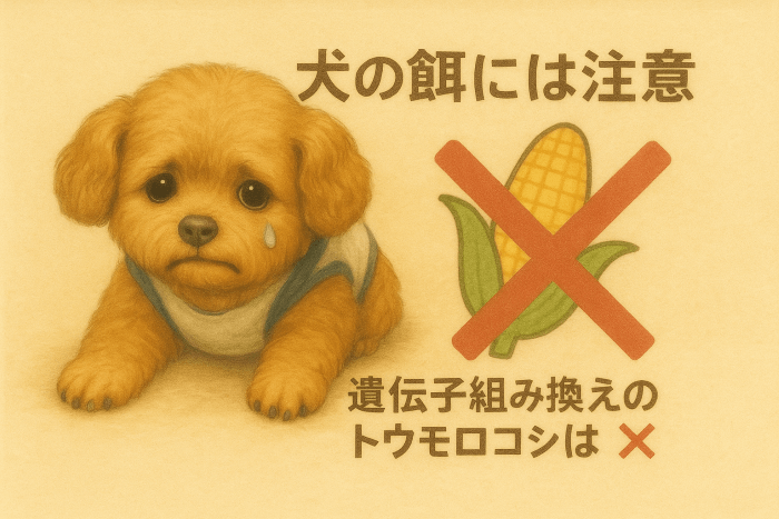 遺伝子組み換えのトウモロコシは犬の餌にも