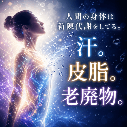 人間の身体は毛穴など穴から排泄をしてる